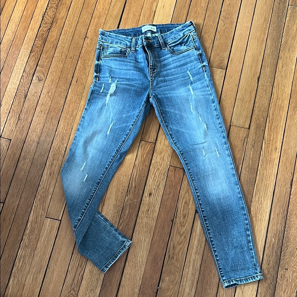 Studio Blue Skinny Jeans with Natural Fading